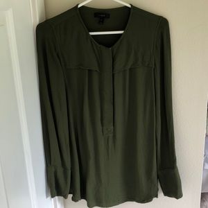 J. Crew olive green blouse